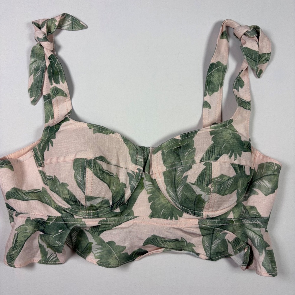 Significant Other Crop Top Tropical Bustier Cottagecore Boho Festival Feminine